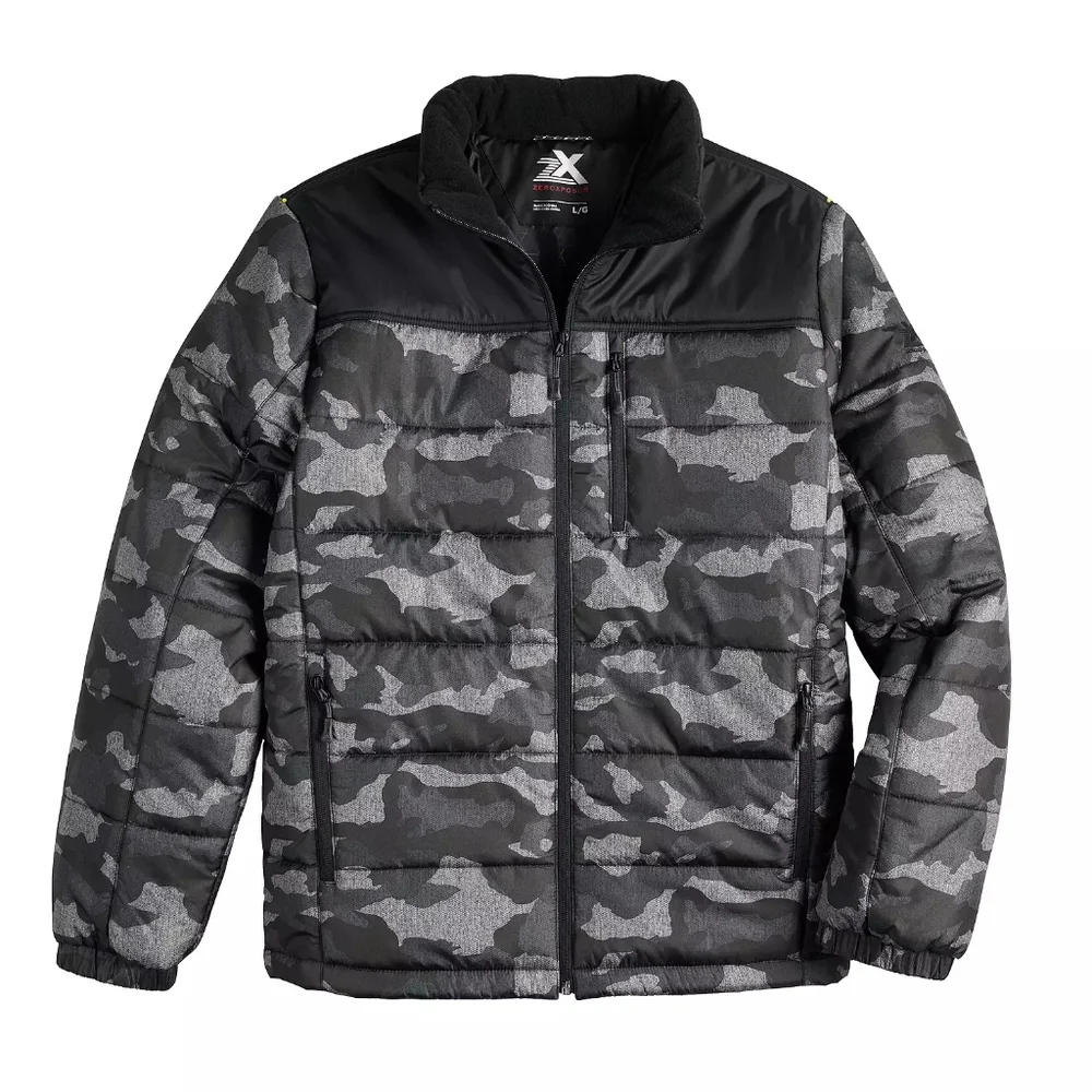 Men's ZeroXposur Sensor Quilted Puffer Jacket XL Camouflage